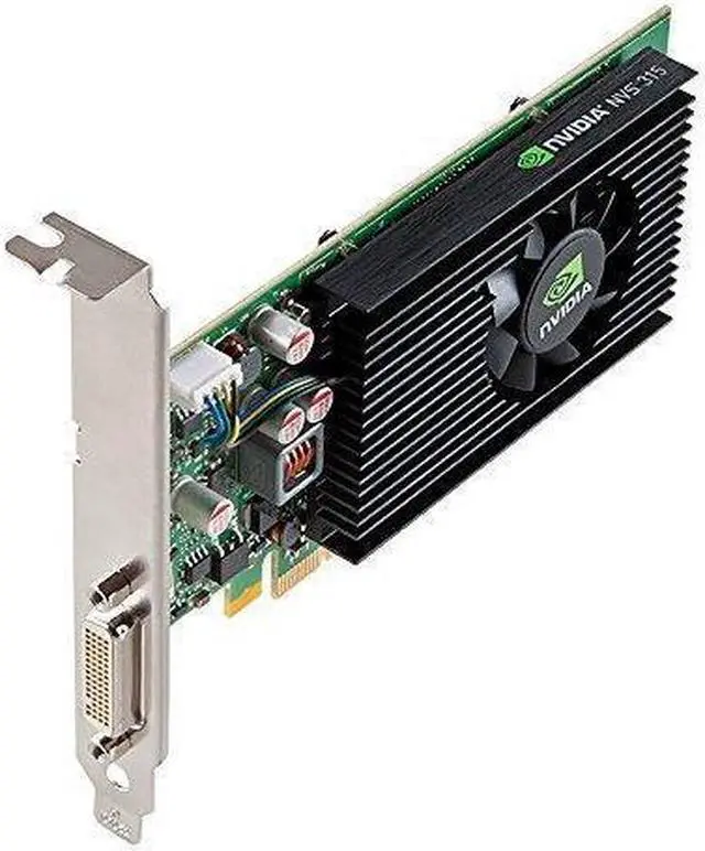 Alt view image 3 of 6 - PNY NVIDIA Quadro NVS 315 1GB DDR3 DMS-59 Low Profile PCI-Express Video Card (VCNVS315DVI-PB)