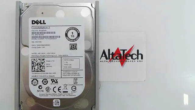 Alt view image 2 of 5 - Dell 9KW4J ST91000640NS 2.5" SATA 1000GB 7200 6 Enterprise 15mm Server Hard Drive PowerEdge 1955