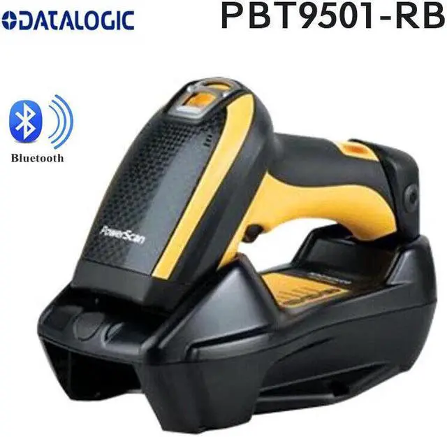 Alt view image 5 of 5 - Datalogic PowerScan PBT9501-RB 1D 2D Bluetooh Barcode Scanner W/ USB Cable +Base