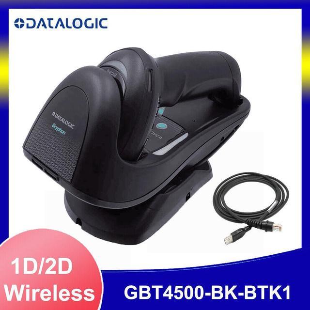 Datalogic GBT4500-BK-BTK1 2D Wireless Bluetooth Barcode Scanner Kit With  Base
