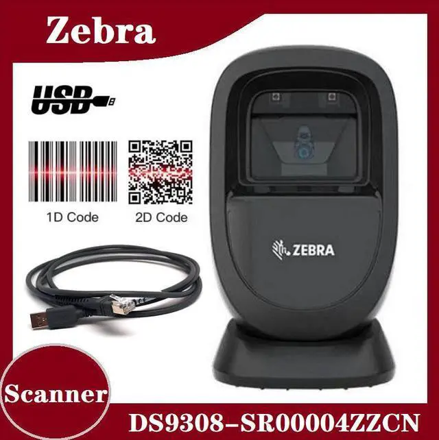 Alt view image 2 of 7 - New Zebra DS9308-SR 1D/2D Presentation Handheld Barcode Scaner USB Kit Code Reader