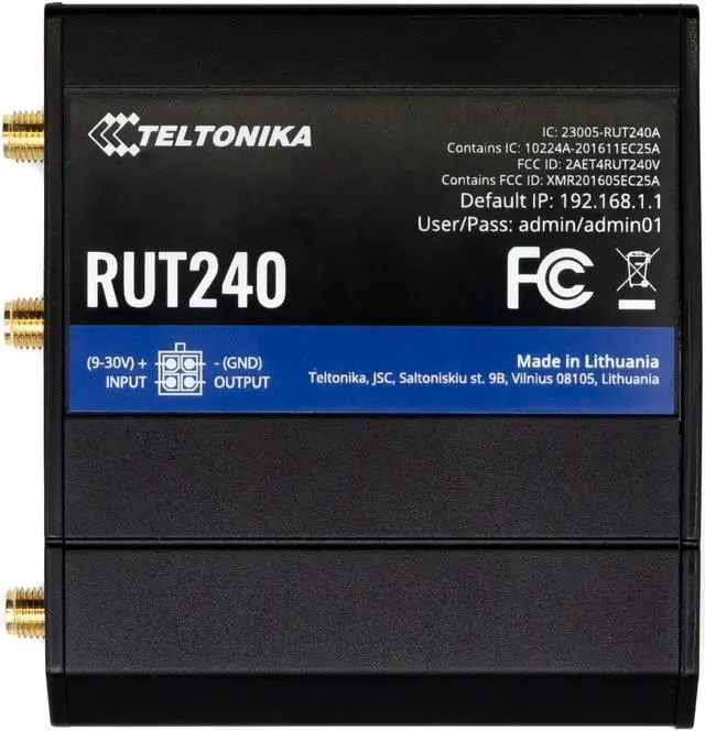 Main image of Teltonika RUT2400AU 4G LTE Industrial Router with Wi-Fi for AT&T, T-Mobile and Verizon