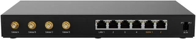 Alt view image 3 of 5 - Peplink B One 5G - Gigabit Dual WAN Cellular WiFi Router for Wireless Internet - 1Gbps Throughput, Wi-Fi 6, Dual-Band, 4 LAN Ports, Supports 150 Users