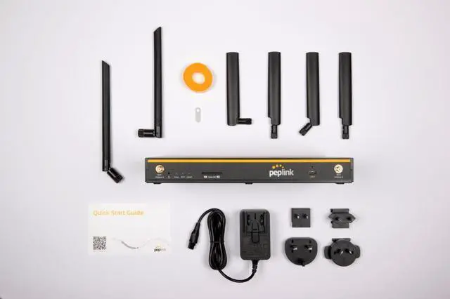 Alt view image 4 of 5 - Peplink B One 5G - Gigabit Dual WAN Cellular WiFi Router for Wireless Internet - 1Gbps Throughput, Wi-Fi 6, Dual-Band, 4 LAN Ports, Supports 150 Users