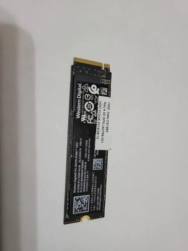 Alt view image 2 of 2 - L62769-001 - For Impact - SSD Hard Drive 512GB PCIe NVMe TLC For ZBook 14U G6 Mobile Workstation