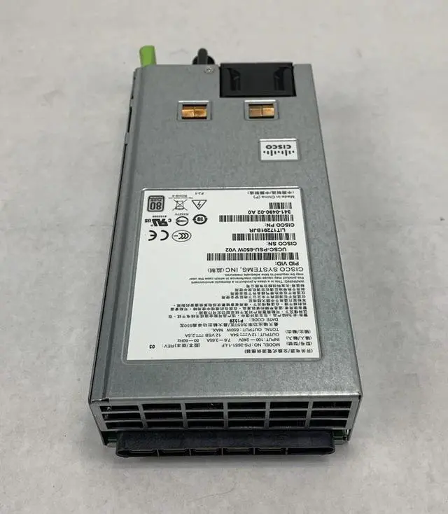 Main image of 650W UCSC-PSU-650W V02 DPS-650AB-2 A 341-0490-02 PS-2651-1-LF For Cisco C240 C220 M3 server power supply
