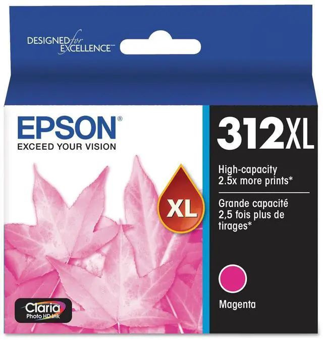 Alt view image 3 of 9 - Epson T312XL Claria High Capacity Ink Cartridge for Inkjet Printer, Magenta