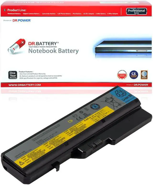 Main image of DR. BATTERY L09S6Y02 Battery Compatible with Lenovo V570 G560 B570 IdeaPad Z470 Z560 Z565 Z570 Z575 L09M6Y02 L09L6Y02 L09C6Y02 L10P6Y22 L10C6Y02 57Y6454 L10M6F21 L08S6Y21 [11.1V / 48Wh]