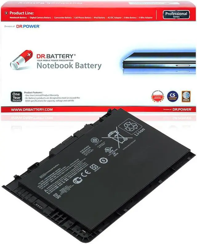 Main image of DR. BATTERY BT04XL Battery Compatible with HP EliteBook Folio 9470m 9480m 9470 Series BT04 BA06XL H4Q47AA 687945-001 HSTNN-IB3Z HSTNN-I10C HSTNN-DB3Z BA06 696621-001687517-171 [14.8V / 52Wh]