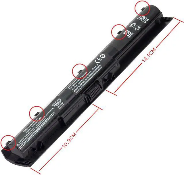 Alt view image 2 of 7 - DR. BATTERY 800049-001 KI04 HSTNN-LB6R Laptop Battery Compatible with HP Pavilion 14 15 17 Series 800010-421 TPN-Q158 TPN-159 TPN-Q160 TPN-Q161 TPN-Q162 HSTNN-DB6T HSTNN-LB6S [14.8 V / 33Wh]