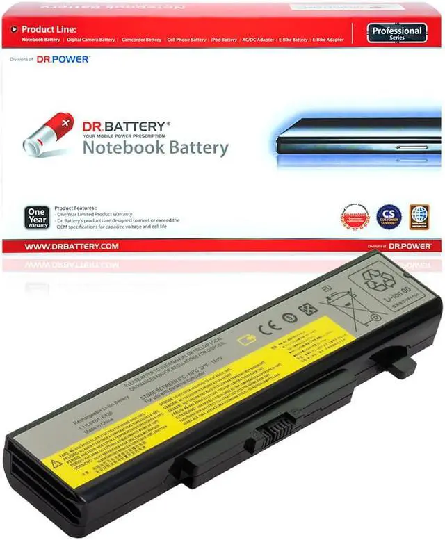 Main image of DR. BATTERY Lenovo Laptop Battery L11N6Y01 Replacement Battery for ThinkPad E530 Notebook Battery E430 E540 E545 Battery 45N1042 Lenovo 45N1045 Battery 45N1047 45N1048 45N1049 45N1051 [11.1V / 49Wh]