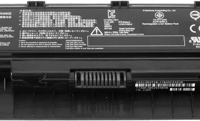 Alt view image 3 of 7 - DR. BATTERY A32N1405 A32NI405 Laptop Battery Compatible with Asus ROG G551 G551J GL551JM G551JK G551JW G551V G771 G771JM GL551 GL551J GL771 GL771J N551JQ, N551 N551JX N551JK N551JM [10.8V / 48Wh]
