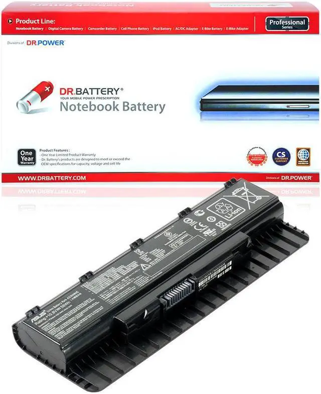 Main image of DR. BATTERY A32N1405 A32NI405 Laptop Battery Compatible with Asus ROG G551 G551J GL551JM G551JK G551JW G551V G771 G771JM GL551 GL551J GL771 GL771J N551JQ, N551 N551JX N551JK N551JM [10.8V / 48Wh]