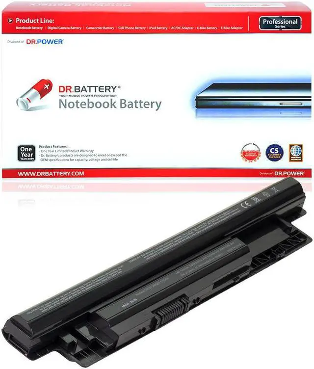 Main image of DR. BATTERY XCMRD Compatible with Dell Inspiron 15 3000 Series 15-3537 15-3542 15-3543 15-3541 15-3521 15-3531 17 3721 3737 17R-5737 15R 5537 5521 14 3421 5421 P28F V8VNT 0MF69[11.1V/4400mAh/49Wh]