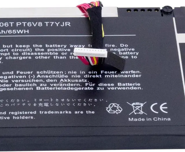 Alt view image 3 of 7 - DR. BATTERY PT6V8 Laptop Battery Compatible with Dell Alienware M11x P18G M14xR1 M14xR2 M11xR3 M11xR2 P06T 8P6X6 T7YJR P06T001 P18G002 KR08P6X6 312-0984 P18G001 0T7YJR DKK25 [14.8V / 59Wh]