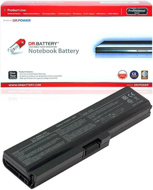 Main image of DR. BATTERY PA3634U-1BAS PABAS228 Battery for Toshiba Satellite A665 C650 C650D C655 C655D C660D L515 Series PA3634U-1BRS PA3635U-1BAM PABAS116 PABAS117 PABAS118 PABAS178 PABAS230 [10.8V / 48Wh]