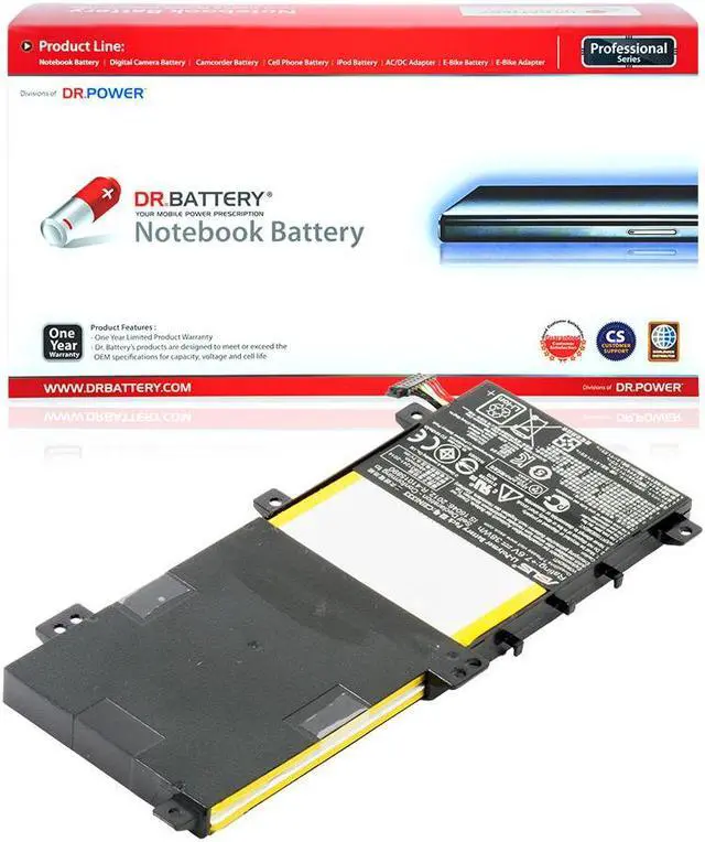 Main image of DR. BATTERY C21N1333 Laptop Battery Compatible with Transformer Book Flip TP550LA TP550LD TP550LJ Series 0B200-00860200 C21NI333 TP550LA-BH71T-CB [7.5V / 31Wh]