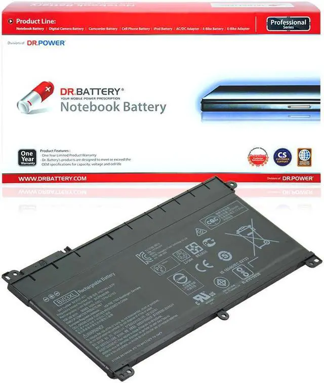 Main image of DR. BATTERY BI03XL ON03XL Battery Compatible with HP Pavilion X360 13-U000 m3-u103dx m3-u001dx m3-u101dx M3-U000 U100TU U105DX U118TU Stream 14-AX000 844203-855 844203-850 843537-541 [11.55V / 39Wh]