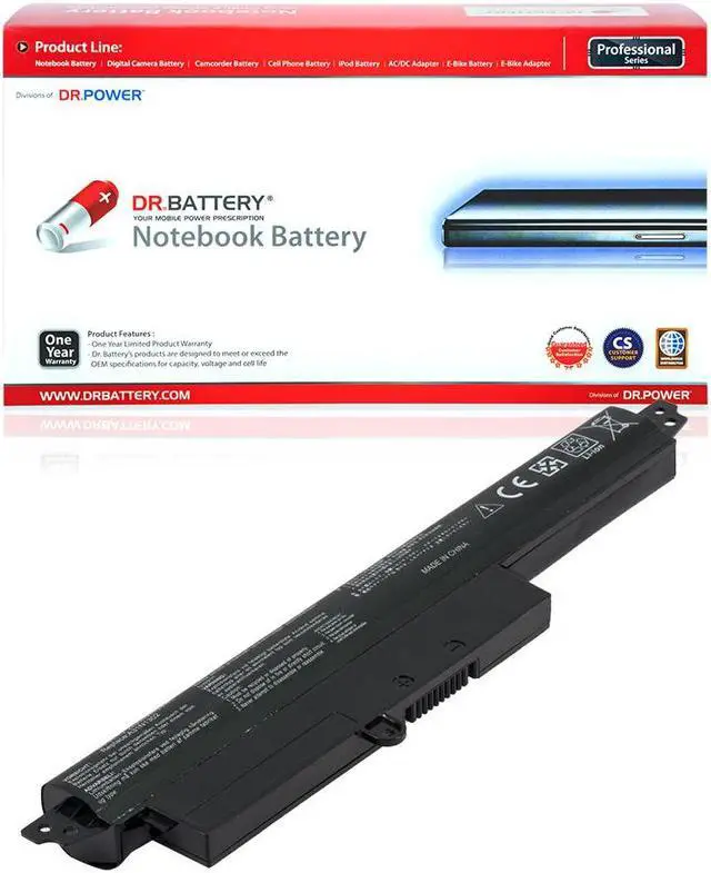 Main image of DR. BATTERY A31N1302 Battery Compatible with ASUS X200MA X200CA X200M F200CA K200MA A31LM2H A31LMH2 A31LM9H A3INI302 1566-6868 0B110-00240100E 0B110-00240000M [11.25V / 25Wh]