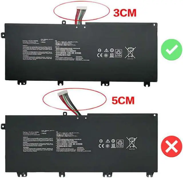 Alt view image 4 of 7 - DR. BATTERY B41N1711 Laptop Battery Compatible with GL703GE GL503VD GL703VD GL503VM ROG GL503VD GL703VM FX503VM ROG Strix GL503VM ROG Strix GL703VM ROG Strix GL703VD GL703GE-ES73 [15.2V / 63Wh]