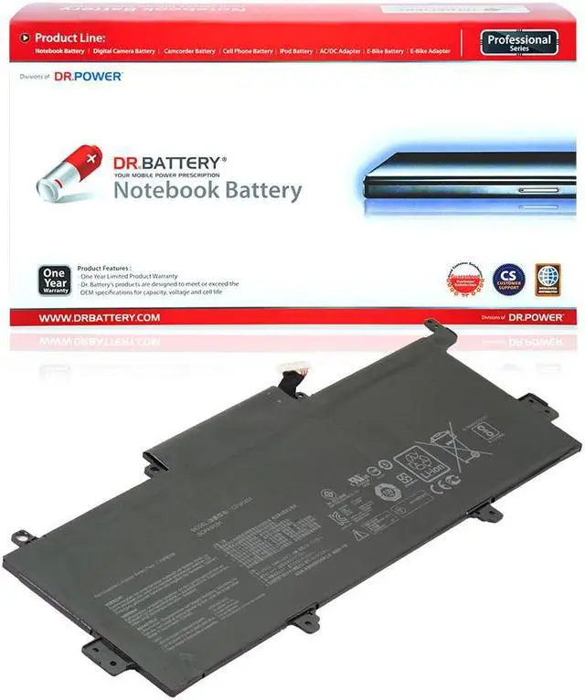 Main image of DR. BATTERY C31N1602 Battery Compatible with Asus ZenBook UX330 UX330U UX330UA UX330UA-FB161T UX330UA-1A UX330UA-1B UX330UA-1C UX330UA-FB018R 0B20002090000 0B200-02090000 [11.1V / 48Wh]