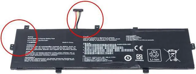 Alt view image 2 of 7 - DR.BATTERY C31N1620 Replacement for Asus Zenbook UX430U UX430UA UX430UN UX430UNR UX430UQ UX430UQ-GV015T U4100UQ U4100U PRO PU404 PU404UF PU404UF8250 Series C31PoJH 0B200-02370000 [11.55V / 39Wh]
