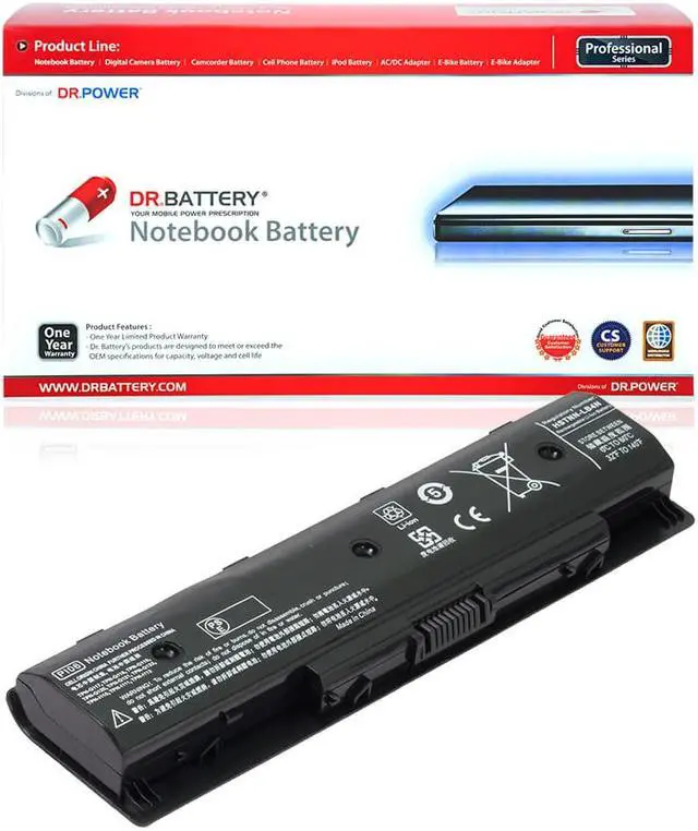 Main image of DR. BATTERY 710416-001 PI06 Battery Compatible with HP Envy 15 17 Pavilion 14 15 17 710417-001 HSTNN-UB4N HSTNN-LB40 HSTNN-LB4N HSTNN-LB4O 709988-421 TPN-I112 TPN-Q122 [10.8V / 48Wh]