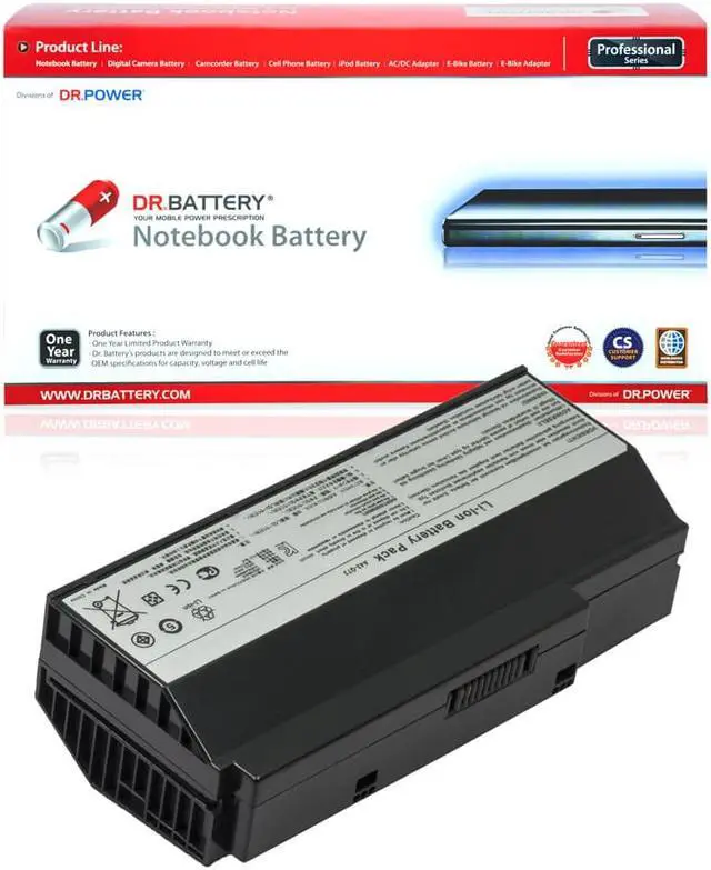 Main image of DR. BATTERY A42-G73 Battery Compatible with Asus G73Jw G73SW G73SW G53 G53JQ G53Jw G53SW G53Sx A43-G73 07G016DH1875 07G016HH1875 70-NY81B1000Z 90-NY81B1000Y [14.8V /4400mAh /65Wh]