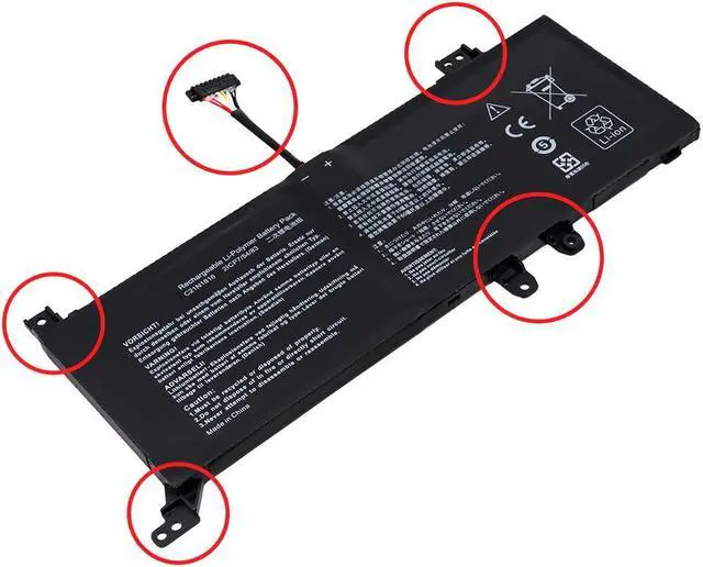 Alt view image 2 of 7 - DR. BATTERY C21N1818 Laptop Battery Replacement for Asus VivoBook 14 X412FJ Series VivoBook 15 F512FA 15 X512DA Series Asus Y4100FA X412FJ A412FA Series C21N1818-2 [7.7V / 29Wh]