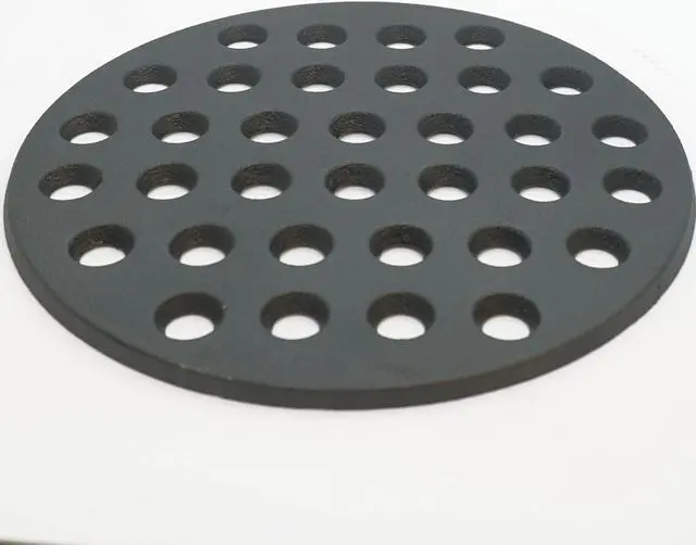 Alt view image 3 of 4 - music city metals 99901 cast iron heat plate replacement for gas grill model big green egg large