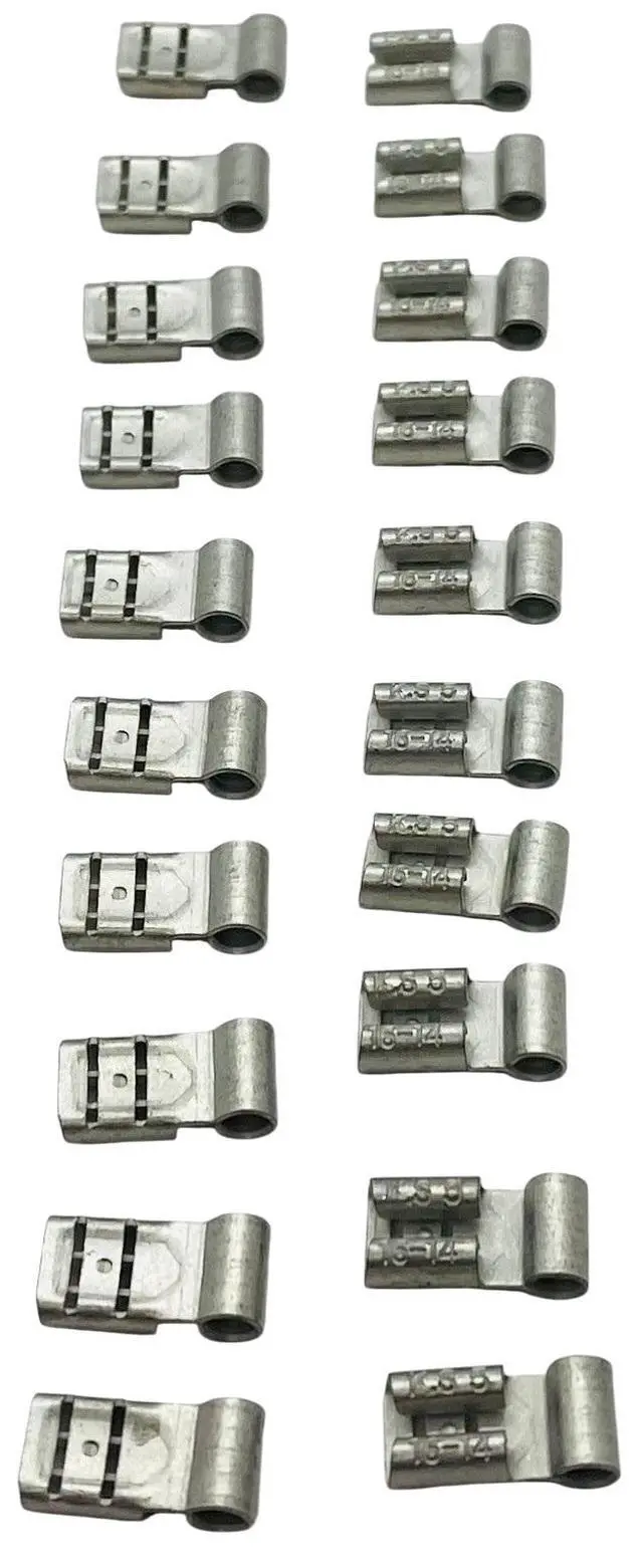 Alt view image 2 of 6 - Supco Non-Insulated Quick Disconnects, 20 Pack, 16-14 AWG 3/16" (.187"), T1106