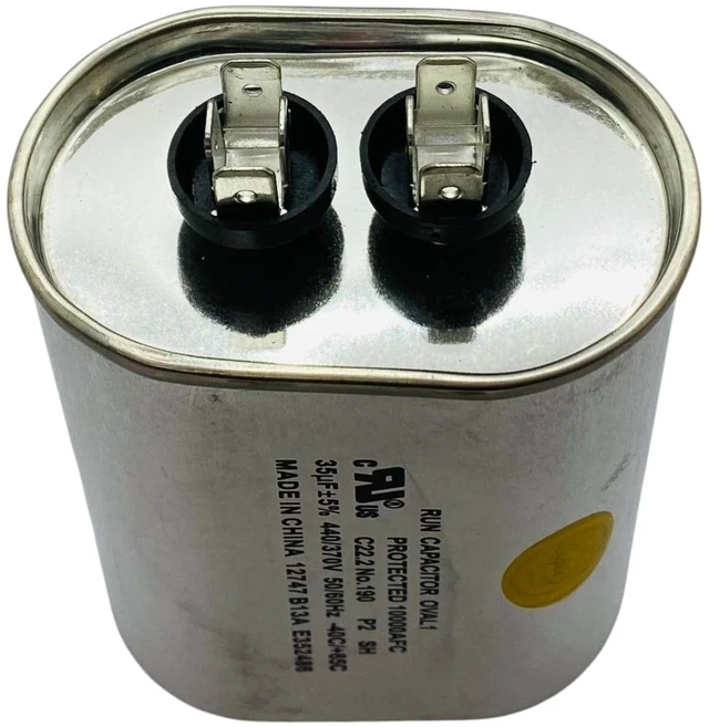 Alt view image 2 of 6 - Run Capacitor, Oval, 35 Mfd., 440 Volt, CR35X440