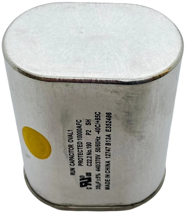 Alt view image 6 of 6 - Run Capacitor, Oval, 35 Mfd., 440 Volt, CR35X440
