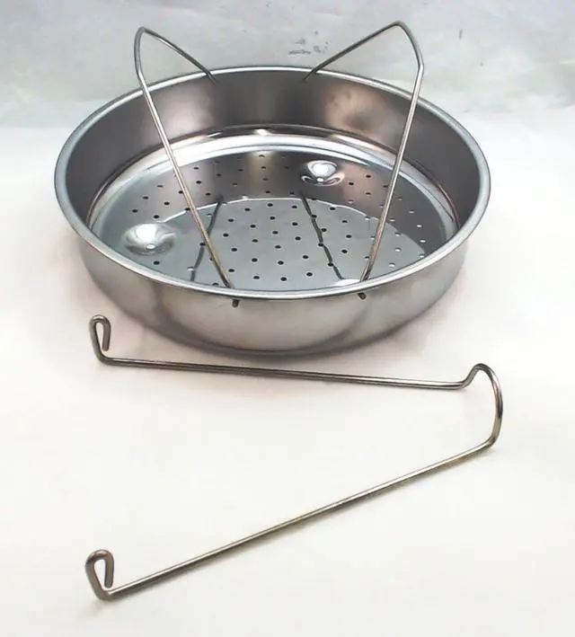Main image of Presto Pressure Cooker Stainless Steel Basket w/Trivet, 85650