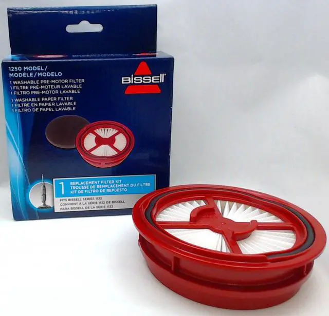 Alt view image 2 of 4 - Bissell Pleated Circluar & Foam Filter Pack-Red Berends #1250