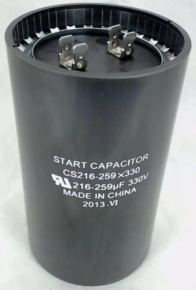 Main image of Start Capacitor, Round, 216-259 Mfd., 330 Volt, CS216-259X330