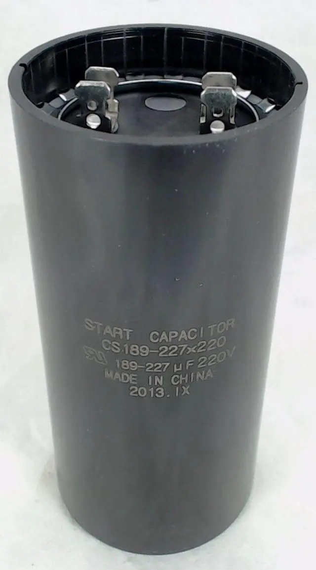 Main image of Start Capacitor, Round, 189-227 Mfd., 220 Volt, CS189-227X220