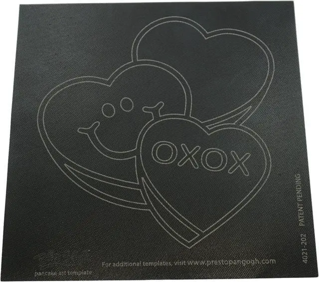 Main image of Presto Rainbow/Heart Template for PanGogh Pancake Art Griddle, 81588