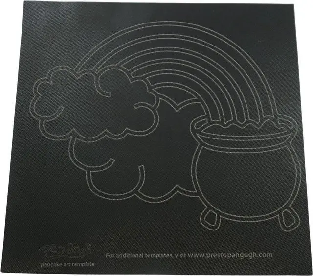 Alt view image 2 of 3 - Presto Rainbow/Heart Template for PanGogh Pancake Art Griddle, 81588