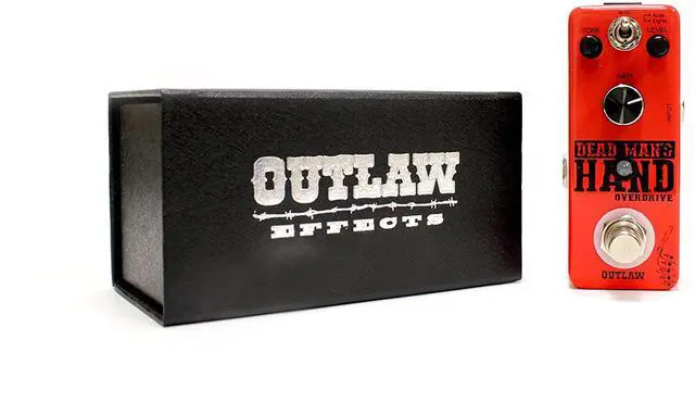 Alt view image 19 of 20 - Outlaw Effects Dead Man's Hand Guitar Overdrive Pedal