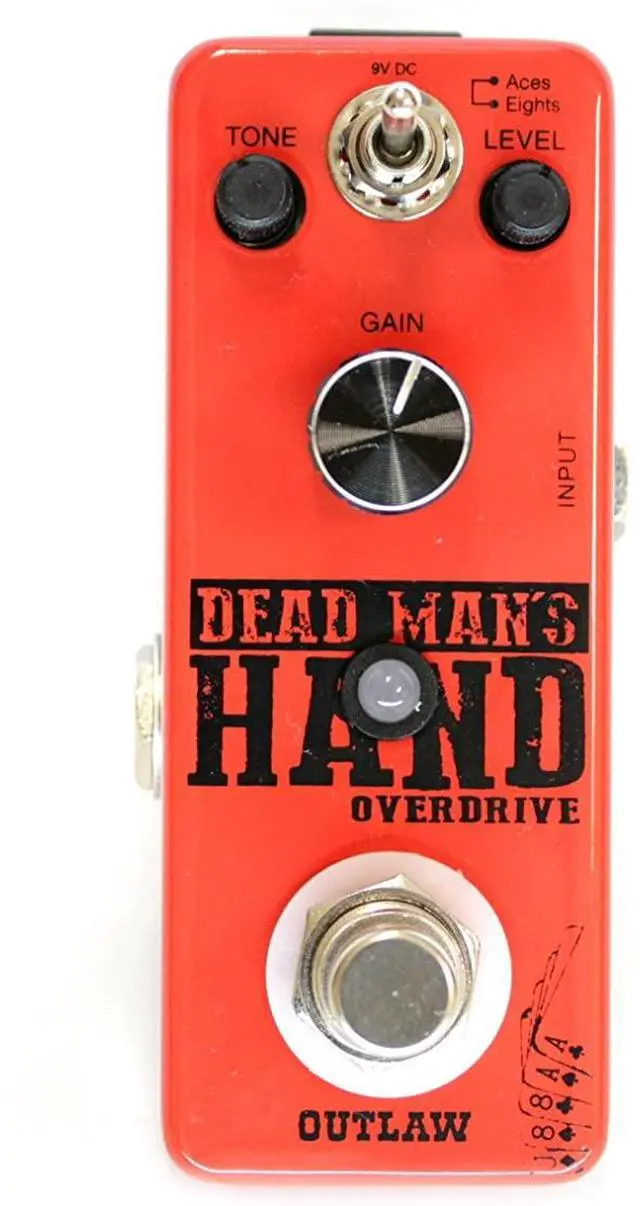 Alt view image 17 of 20 - Outlaw Effects Dead Man's Hand Guitar Overdrive Pedal