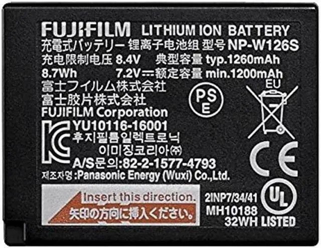 Alt view image 4 of 16 - Fujifilm NP-W126S Rechargeable Battery 16528470