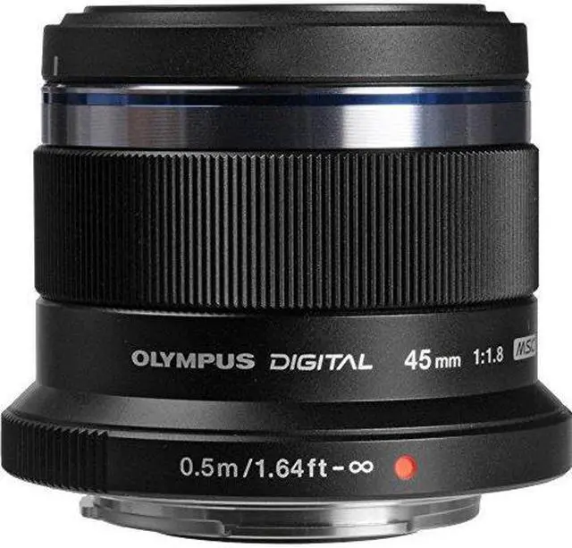 Alt view image 2 of 7 - Olympus M.ZUIKO Digital ED 45mm F1.8 (Black) Lens for Olympus and Panasonic Micro 4/3 Cameras