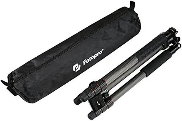 Alt view image 6 of 12 - FotoPro X-Go Chameleon 4-Section Aluminum Tripod with FPH-52Q Ball Head, Black