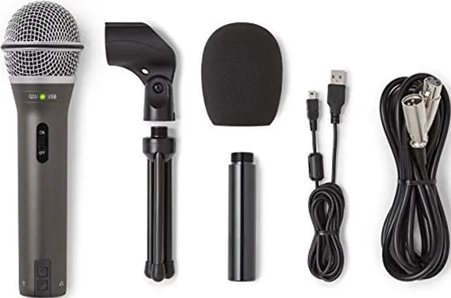 Alt view image 3 of 14 - Samson SAQ2U Q2U Handheld Dynamic USB Microphone