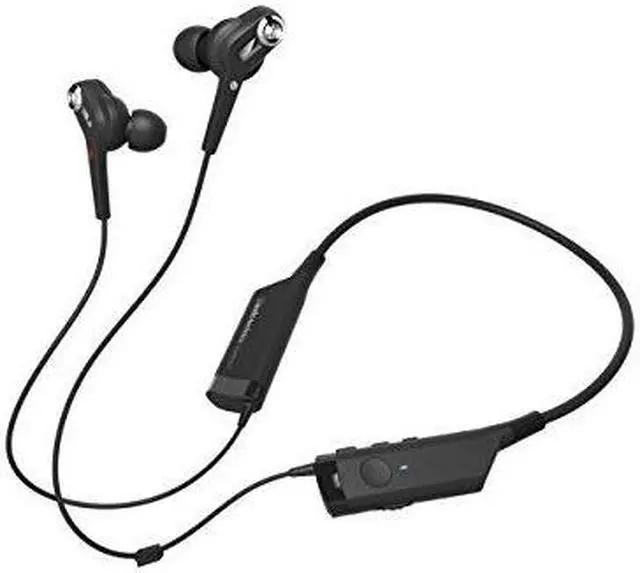 Alt view image 4 of 12 - Audio-Technica ATH-ANC40BT QuietPoint Active Noise-Cancelling Wireless In-Ear Headphones