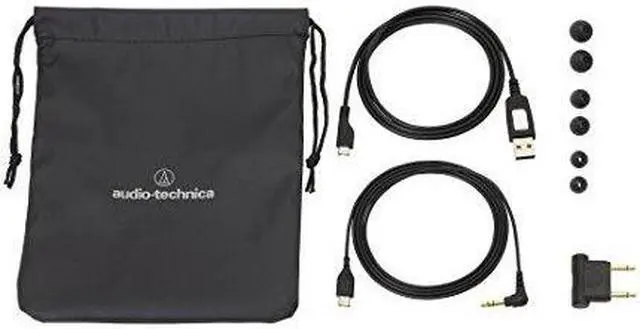 Alt view image 8 of 12 - Audio-Technica ATH-ANC40BT QuietPoint Active Noise-Cancelling Wireless In-Ear Headphones