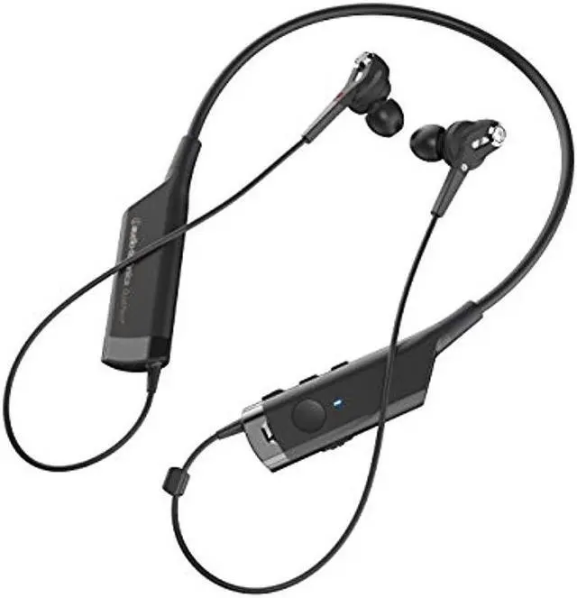 Alt view image 5 of 12 - Audio-Technica ATH-ANC40BT QuietPoint Active Noise-Cancelling Wireless In-Ear Headphones