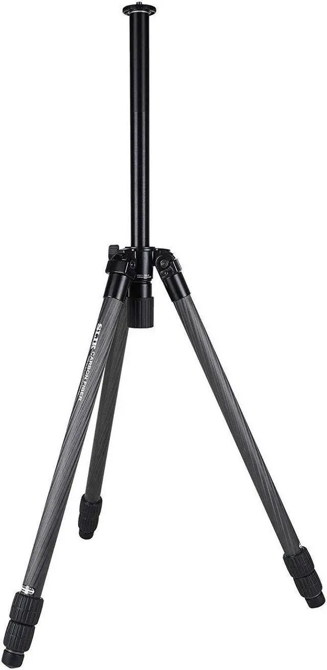 Alt view image 4 of 19 - SLIK Pro CF-833 Carbon Fiber Tripod Black (615-922)