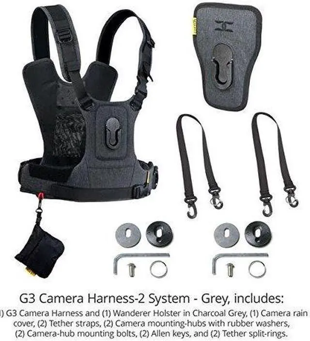 Alt view image 4 of 20 - Cotton Carrier 3G Harness System For Two Cameras 147GREY